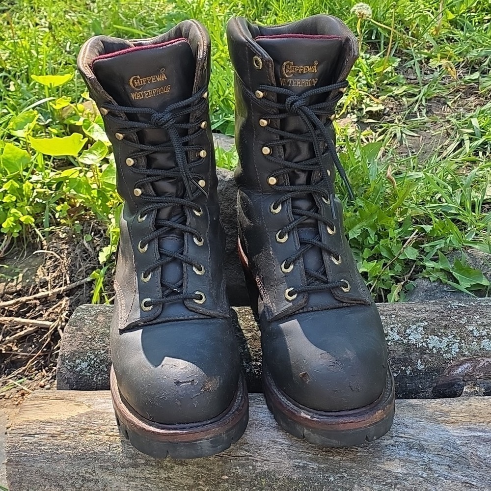 Chippewa Waterproof Men's Logger Work Boots US Size 10E Style 25407